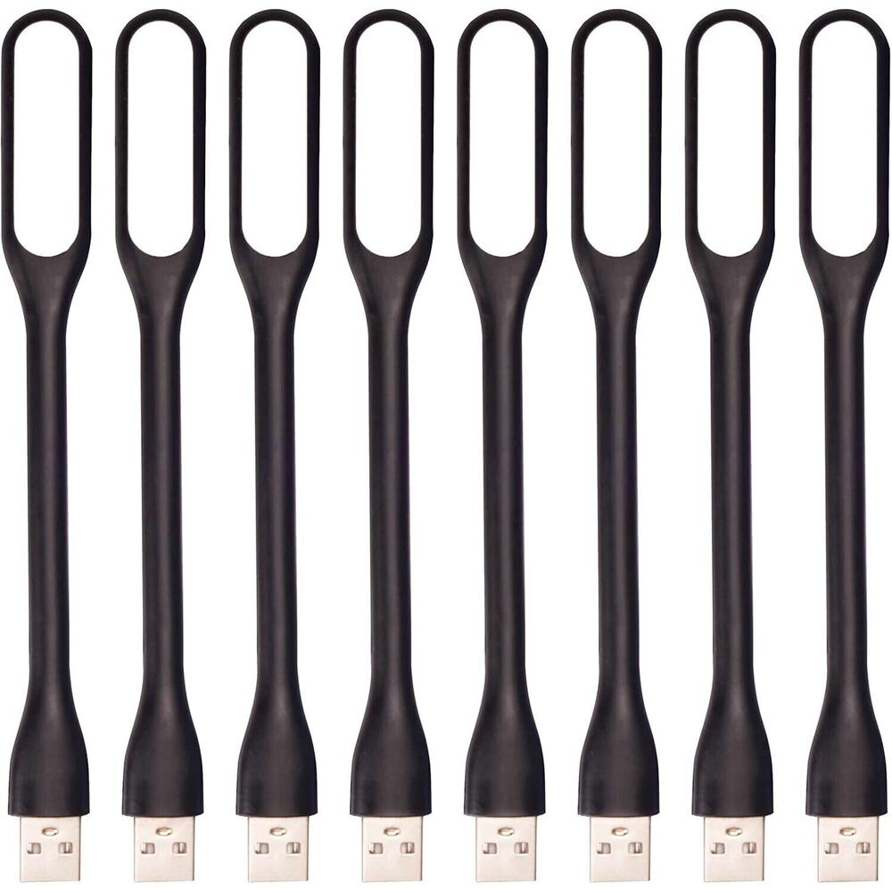 Flexible Mini USB LED Portable Night Light for Power Bank, Laptop, Notebook 8 Ct